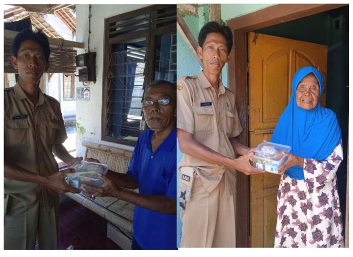 Bantuan Permakanan Bagi Lansia Di Desa Karangsari Kecamatan Kebumen  01