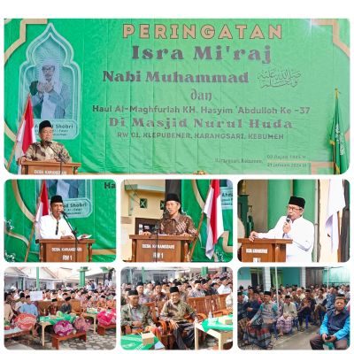 Memperingati Isro Mi’roj & haul Al-Mughfurlah KH. Hasyim ‘Abdulloh Ke-37 Dusun Klepubener Desa Karangsari